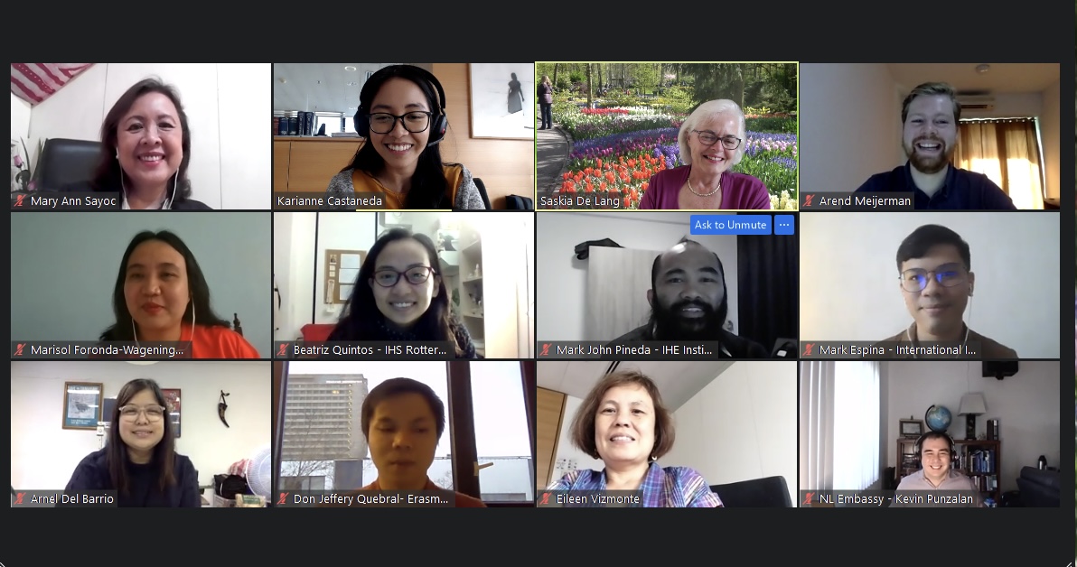 NLinPhilippines's tweet image. What a pleasant meet up this was! 9 extraordinary men &amp;amp; women will be embarking on a new adventure as they kick-start their online studies in different Dutch universities and institutions. We wish all students, including #OrangeKnowledge scholarship holders good luck. 
@NufficGD