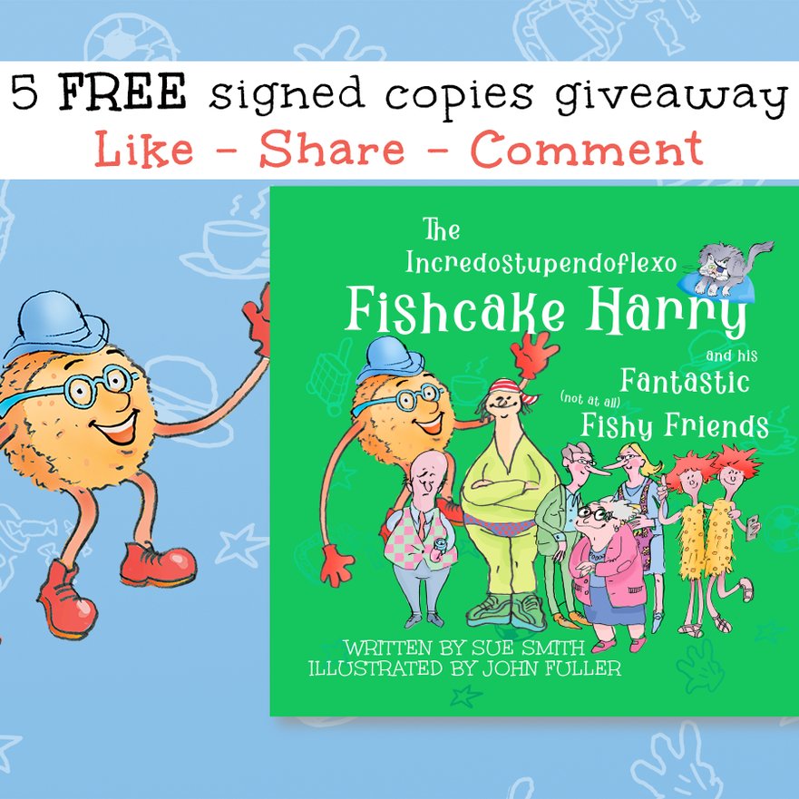 FishcakeHarry's tweet photo. 🥳5 FREE signed Copies Giveaway!
😀LIKE- COMMENT -SHARE this video of author Sue Smith reading Chapter 7 of Fishcake Harry 
🤩Winners will be picked at random 
😀GOOD LUCK

https://t.co/Dc2EEX1B22

#fishcakeharry #childrensbooks #childrensauthor https://t.co/Y2vWZfAgpv