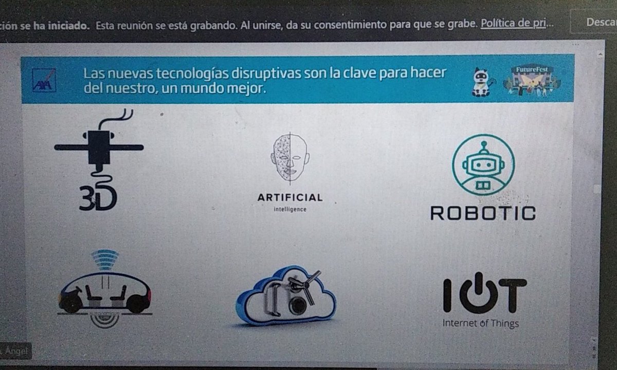 Las nuevas tecnologías disruptivas son la clave para hacer del nuestro, un mundo mejor. Cierre de lujo de #AXAFutureFest  con el inspirador Ángel Bonet. #keeplearningatAxa