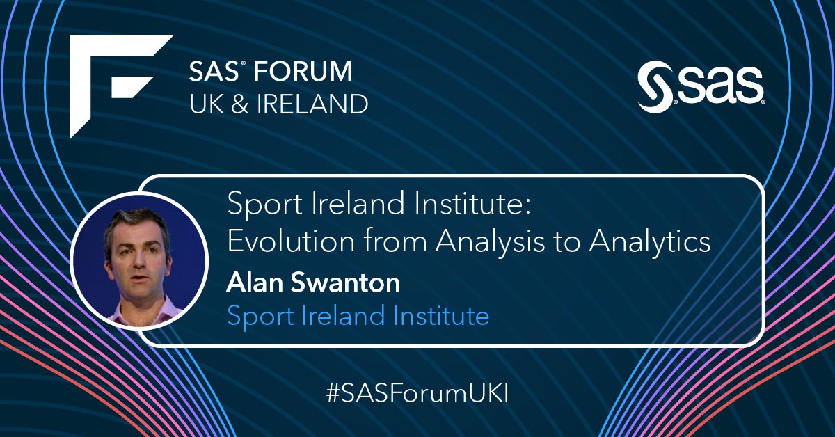 davidsmith4324's tweet image. Really interesting session at #SASForumUKI by Alan Swanton from @sportireland on how #analytics is helping coaches and athletes in boxing and swimming. If you missed it you can view it here go.sas.com/t2177d
