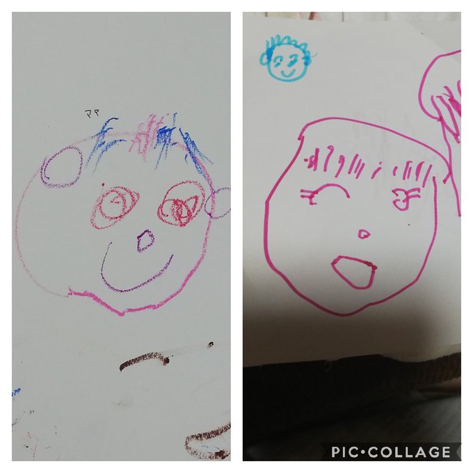 娘、プリキュアハマってから「顔を可愛く描きたい」って言ってて絵の上達がすごい!左が今年の夏くらいで右が今日の絵!(これはどっちもママ)表情が豊かになってる!好きなキャラを魅力的に描きたい熱意ってやっぱりすごい!推しを可愛く描きたいその気持ちすっごいわかるよ! 