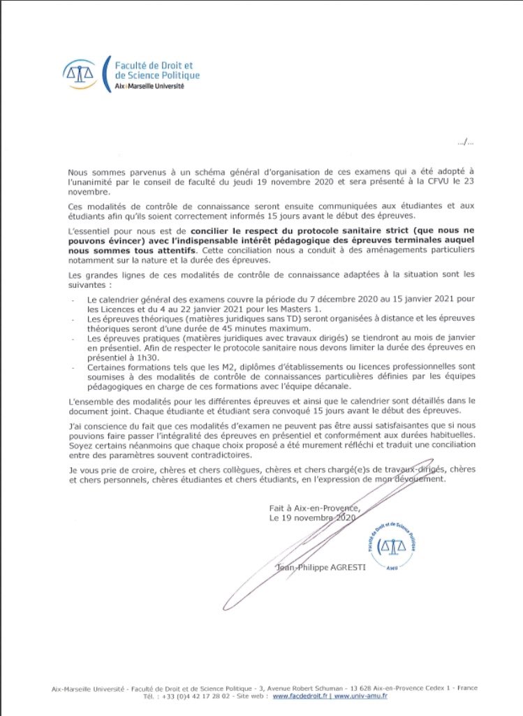 À la communauté ⁦<a href="/FdspAmu/">FDSP AMU</a>⁩ 1/2