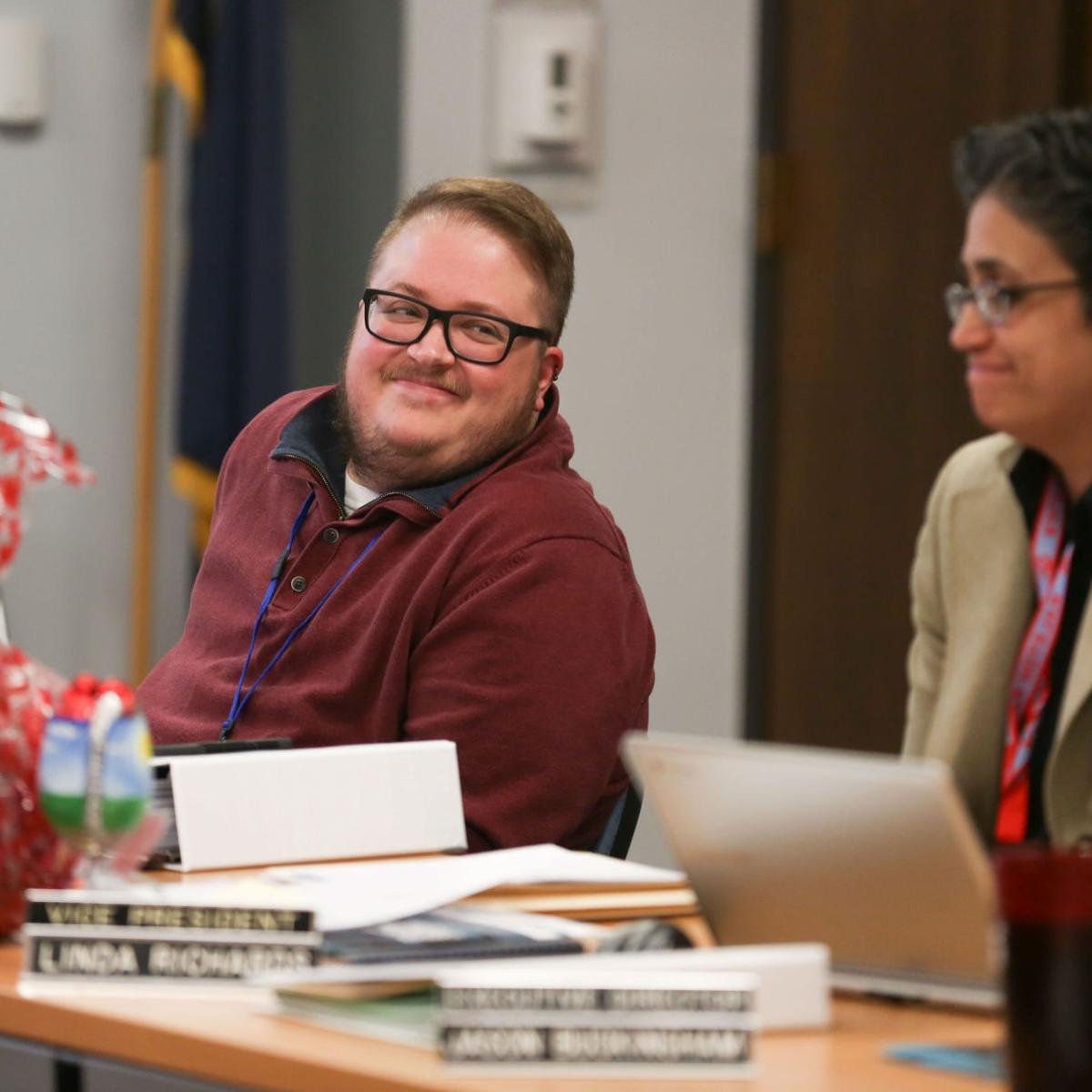 StephieTheLefty's tweet image. I mentioned Phillipe last night, but let&apos;s try some more, shall we?

Next up: Jay Irwin (@jaybird82), the first openly trans man elected to office. Since joining the School Board of Ralston, NE in 2016, he&apos;s regarded himself a &quot;policy junkie&quot; as he advocates for better education.