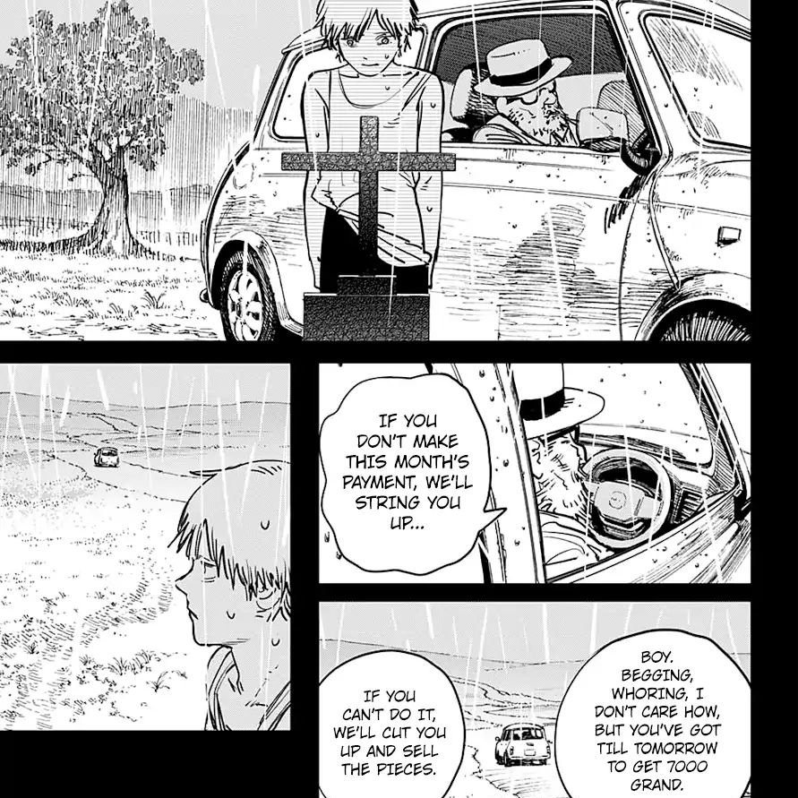 tw // suicideThe day when his granpa died and left huge amount of debt, denji almost gave up his life, he is so young yet for a second he thinks about ended his own life. But when he saw a living being to be in the edge of death he come to realization of the wanting to live.