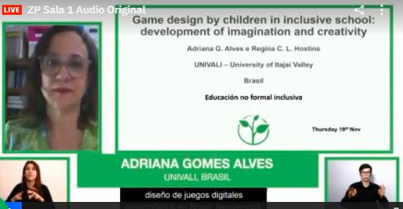 ZeroProjectLat's tweet photo. #AdrianaGomes de @UnivaliOnline : “Los procesos creativos no están limitados por los conocimientos y conducen a cambios específicos”. Sala 1, Sesión Educación no formal inclusiva. #ZeroCon20 https://t.co/32KBx0ibfa