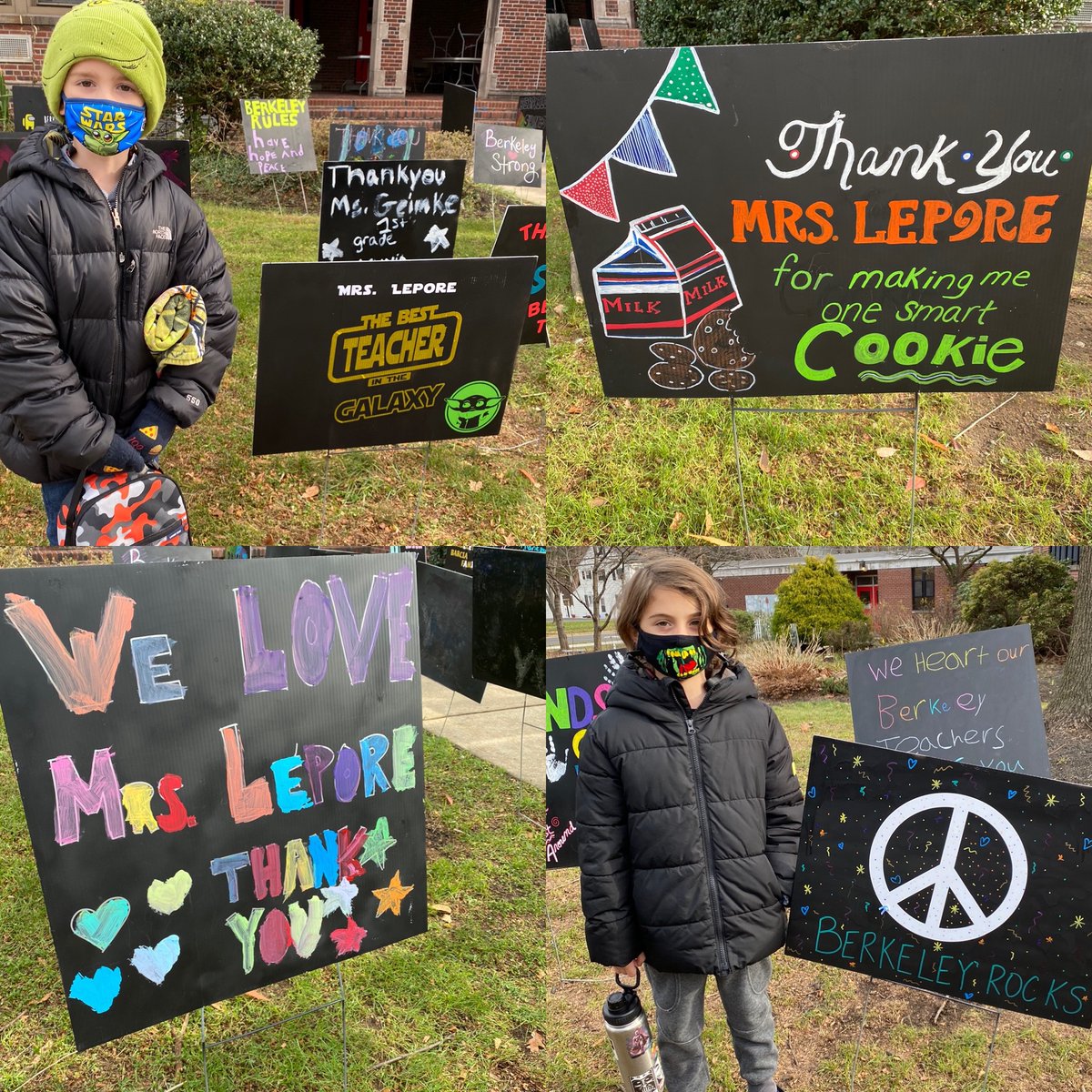 MrsLepore2's tweet photo. Berkeley has always been such a caring community... but this gesture of kindness and appreciation from our families was beyond amazing! Thank you! ♥️ https://t.co/wS9AVJauKW