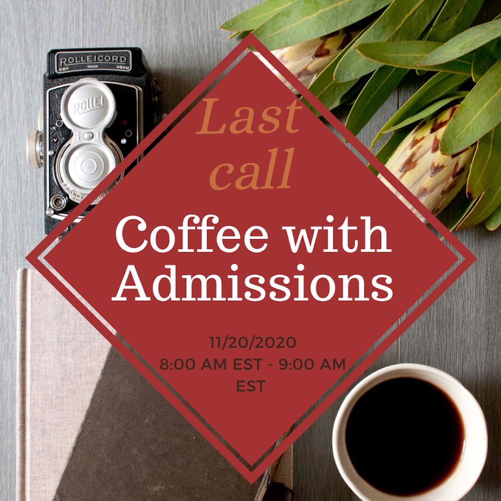 Join us on our last virtual coffee info session