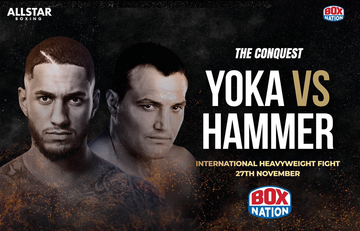 ๐ฅ #LIVE Boxing next week from Nantes, France
๐ซ๐ท Tony Yoka ๐ Christian Hammer ๐ท๐ด
๐
2016 Gold medalist Tony Yoka looks to step up his professional career by overcoming seasoned pro Christian Hammer!
๐ Fri - Nov 27th
โฐ 7PM
#YokaHammer https://t.co/XTLjndXHaX