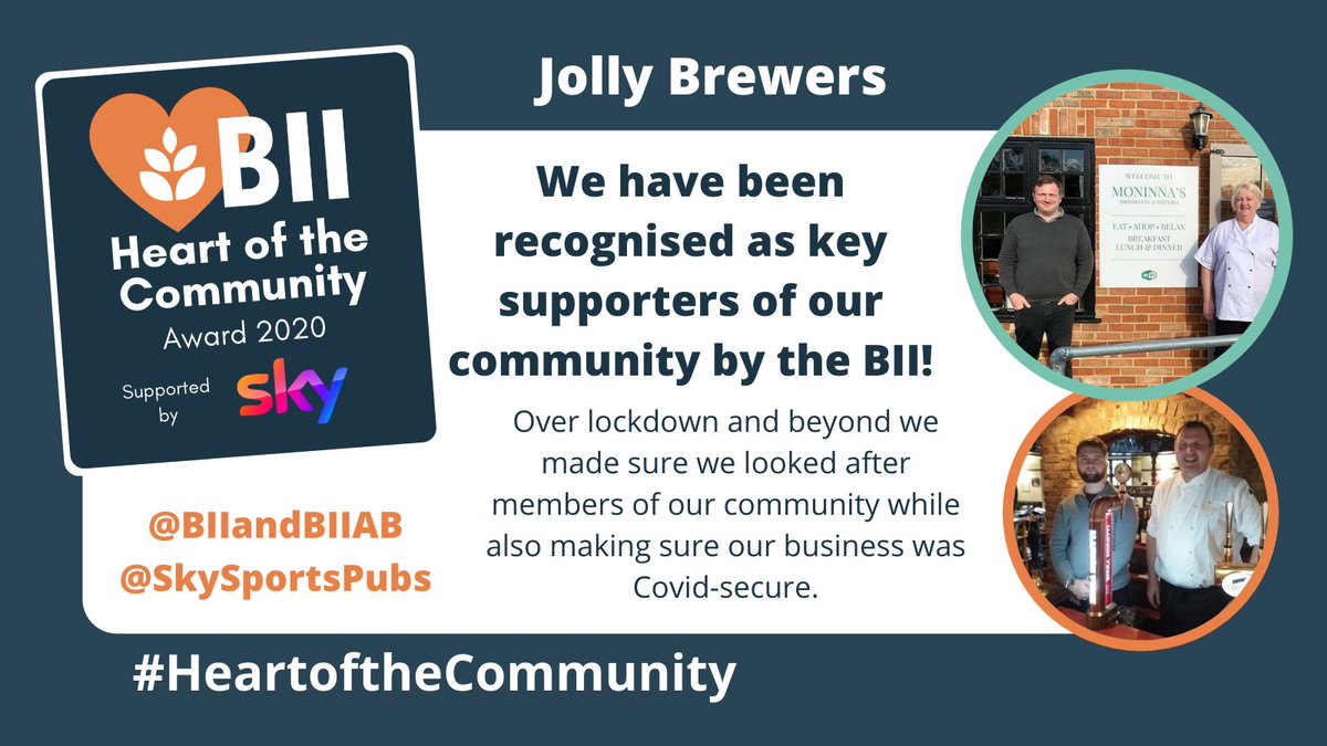 A huge thank you to British Institute of Innkeeping (BII) for their recognition for all we have done during both lockdowns #heartofthecommunity #socialisesafely #protectourheritage #westnorfolk #admiraltaverns
