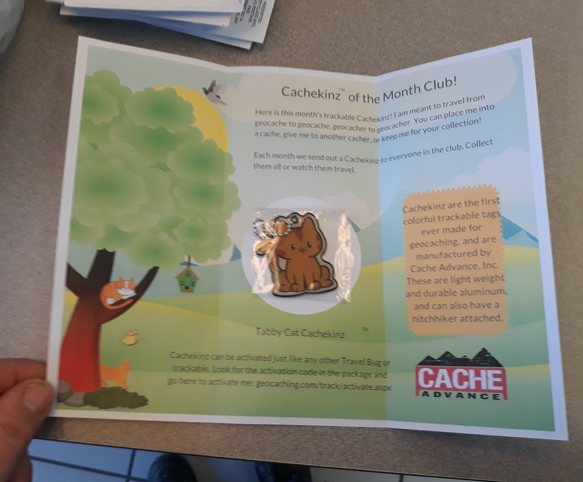 runningtexas5k's tweet image. Finally got my first CacheKinz trackable from Cache Advance today. Time to attach something to it and send it on an adventure. #CacheKinz #CacheAdvance #Geocaching #Geocachetalk