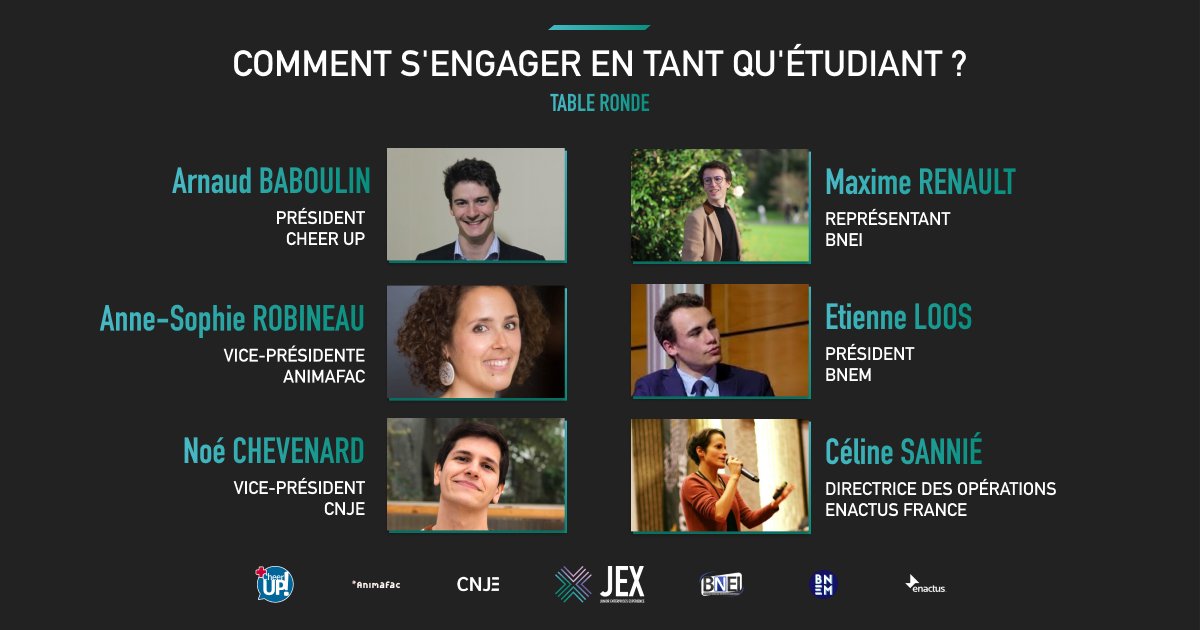 cnje's tweet photo. Découvrez la cinquième conférence de la JEX !

Cette dernière traitera de l’#engagementétudiant. Elle rassemblera les représentants de différents mouvements étudiants pour aborder, ensemble, la gestion de la crise sanitaire actuelle. 

Rendez-vous le 5 décembre !

#WeAreJE #JEX https://t.co/sNikrXncJd