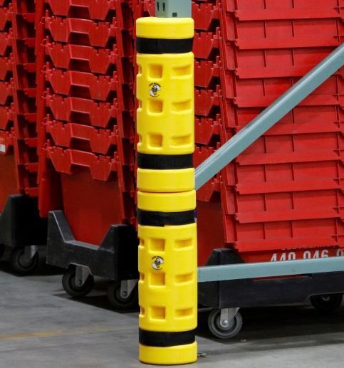 FlatforkEurope's tweet image. 🇬🇧 Rack Sentry &amp;amp; Rack Sentry CONTOUR rack protectors are 45 cm tall and can be stacked for added protection.  Simply clip them to the rack where protection is required.  No drilling holes in the floor for installation. 
#warehousesafety #rackprotection