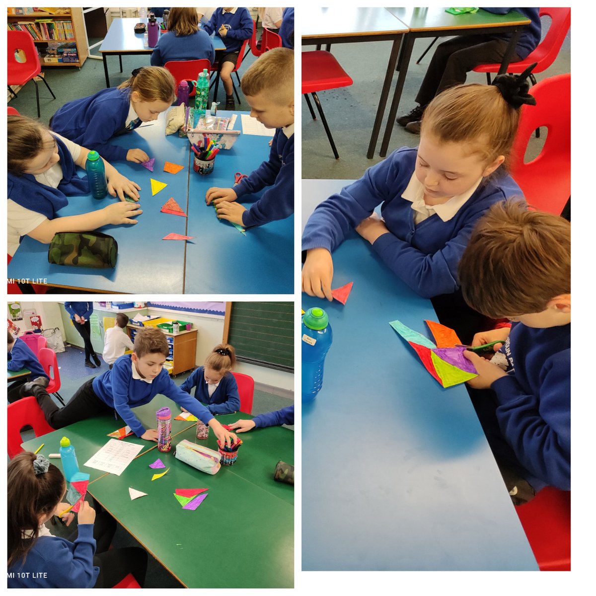 ColquhounPark's tweet image. P4/5  have started learning the days of the week in French. We&apos;ve reassembled a square with different phrases in French which improved our reading skills. #LearnNewLanguages  #ReadinFrench