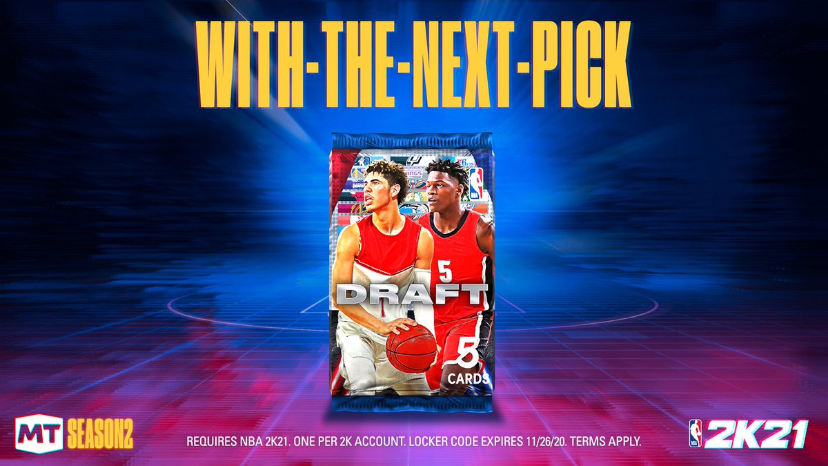 Nba 2k21 Myteam We Got Another Rookie Locker Code Use This Code For A Guaranteed Rookie Evo Card Available For One Week