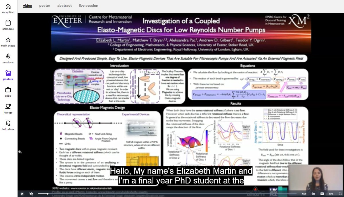 ABIOMATER's tweet photo. This month one of our PhD students, Elizabeth, virtually presented a poster at the 65th Annual Conference on Magnetism and Magnetic Materials (@MMMConf) for which she won a best poster award. #MMM2020 #XM2 #ExeterPhysics https://t.co/iidcWZCDJy