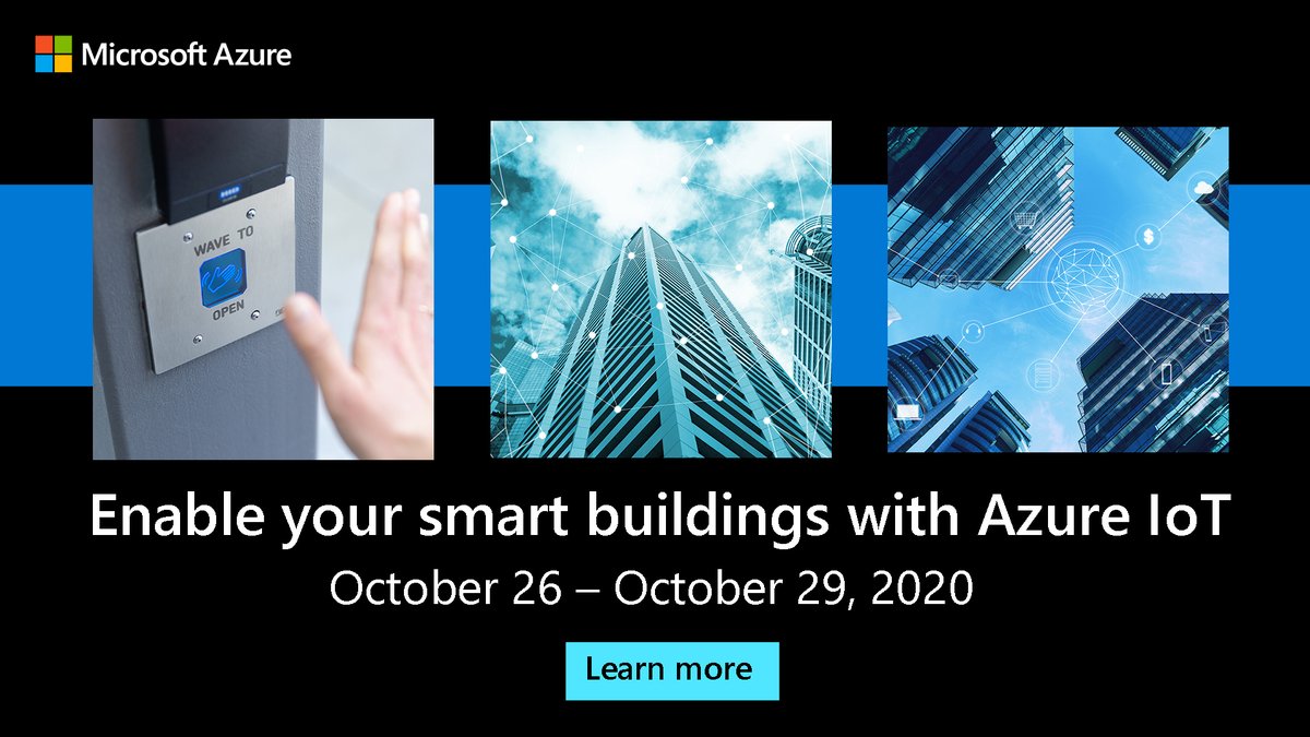MSIoTDevs's tweet photo. We are thrilled to have been a Diamond Sponsor of #RCIB2020. Find out how Microsoft is unlocking the potential of the #smartbuildings ecosystem in this blog post https://t.co/oGwSB8dzPd #MSIoT #AzureIoT https://t.co/yZLgk84uVr