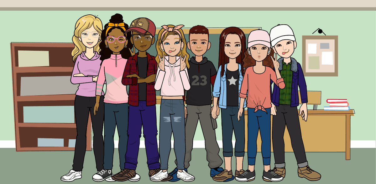 AMSRagan's tweet photo. Today all three classes created Pixton avatars to be used throughout the year.  We all had so much fun!! #avenelstrong @avenelmiddle https://t.co/5bFxFeBwgN