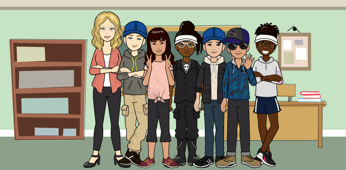 AMSRagan's tweet photo. Today all three classes created Pixton avatars to be used throughout the year.  We all had so much fun!! #avenelstrong @avenelmiddle https://t.co/5bFxFeBwgN