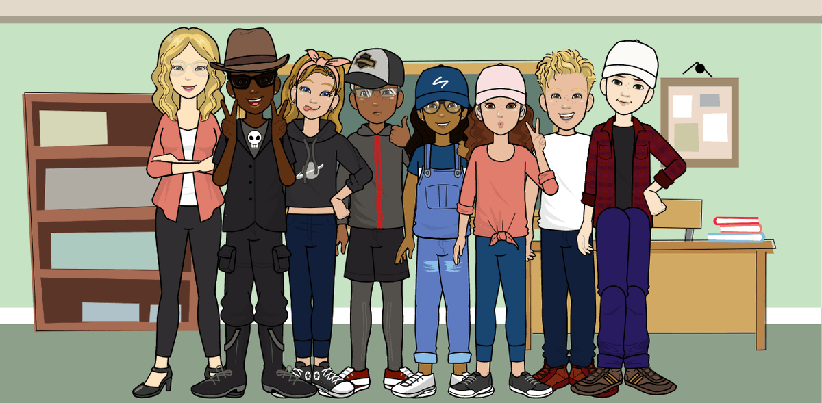 AMSRagan's tweet photo. Today all three classes created Pixton avatars to be used throughout the year.  We all had so much fun!! #avenelstrong @avenelmiddle https://t.co/5bFxFeBwgN