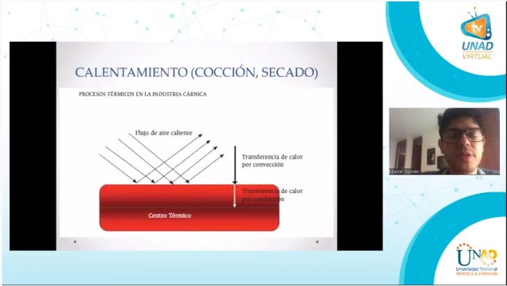 4° charla de la 2da sección de la II Semana de  la Ciencia y Tecnología de Alimentos Tema: Tratamientos térmicos cárnicos Calentamiento (cocción, secado) Ing. Daniel Guzmán <a href="/UniversidadUNAD/">Universidad UNAD</a> <a href="/ClaudioCamiloG1/">Claudio Camilo Gonzá</a>
<a href="/IngClaraS/">Clara Sanchez</a> <a href="/IngYuneidys/">Ing. YUNEIDYS OÑATE</a> <a href="/Ruthmarybe/">Ruthmary</a>  <a href="/Paulis0317/">Paula Méndez</a> <a href="/lizzaher/">elizabeth hernandez</a>