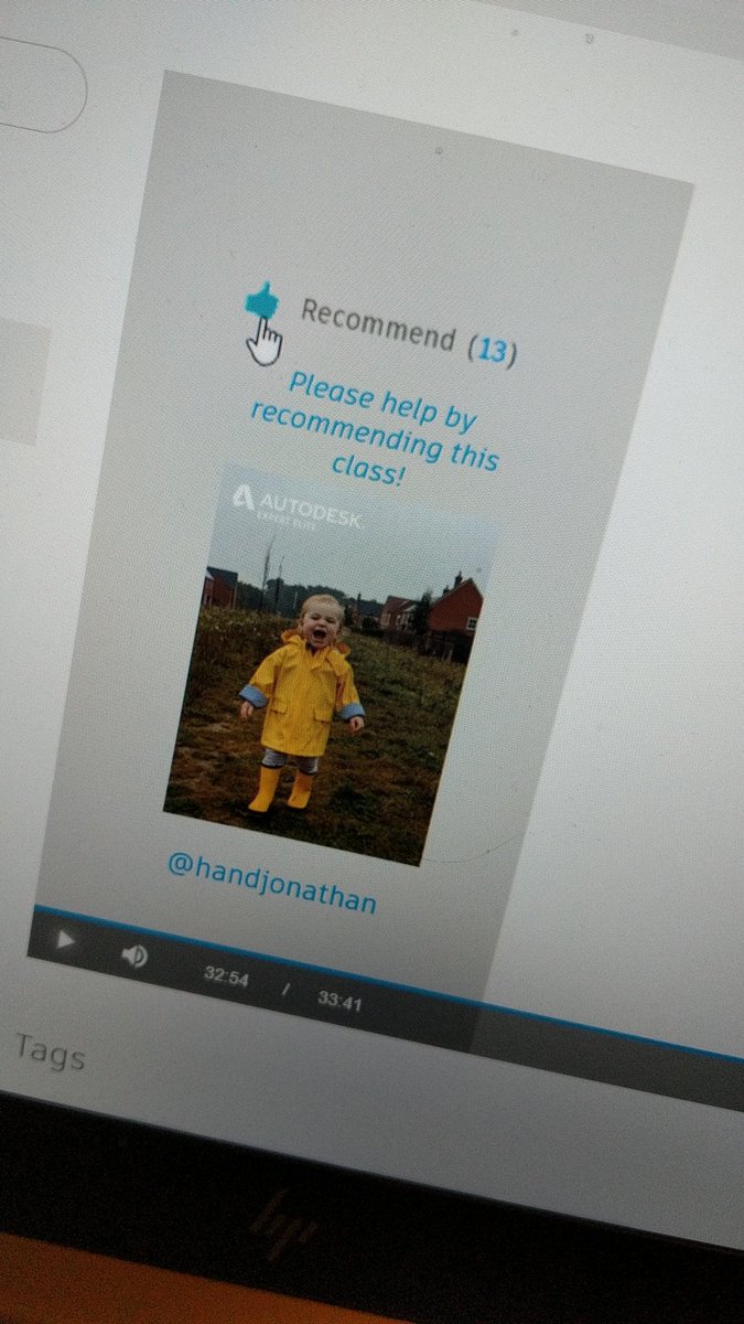 handjonathan's tweet photo. @The_REVITlution @ADSKCommunity I managed to include my in my closing slide #kidsofAU https://t.co/epQeivsgdR