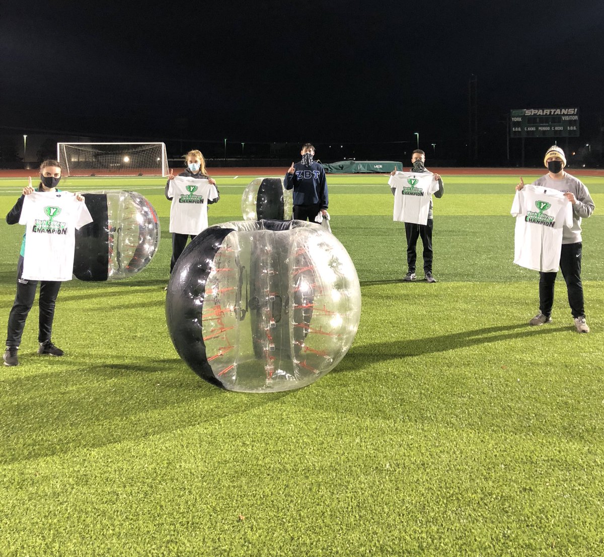 YCPCampusRec's tweet photo. Congratulations to our Intramural Coed Knocker Soccer Inaugural Champions - Barce-loners! #YCPIM https://t.co/15lxMQNdeK