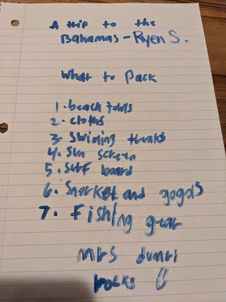 2nd night of Habits at Home focused on Begin with the End in Mind. Activity choices were to have a family discussion about goals &amp; what you want to be when you grow up; plan a future vacation &amp; what to pack &amp; eat for meals; or pack your lunch the night before! #ofesleads #tlim
