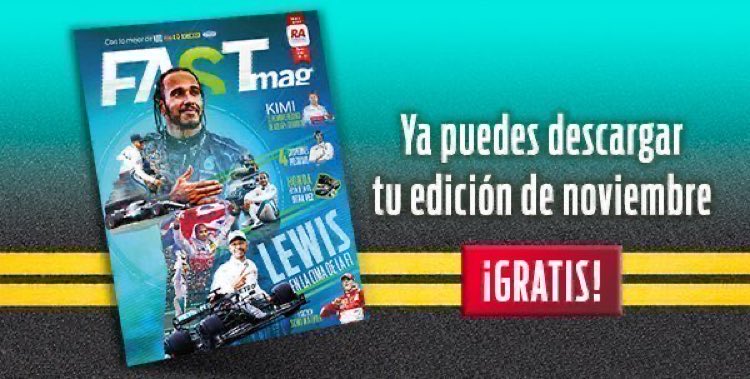 ¡NO LO OLVIDES!
Descarga #gratis la versión digital de nuestra revista de #noviembre --> https://t.co/KTvFiUlNY0
#FASTMag #racing #November #AceleraTuPasión #Magazine #emagazine #Motorsport https://t.co/OBLYzpNZ9E