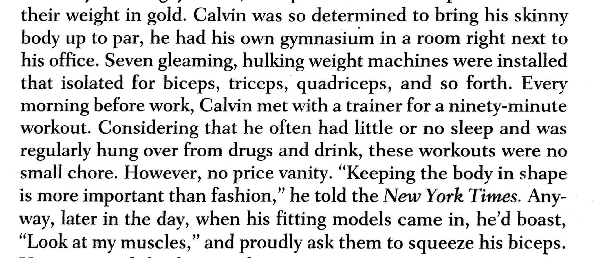 Happy birthday to Calvin Klein and his late-1970s workout routine 
