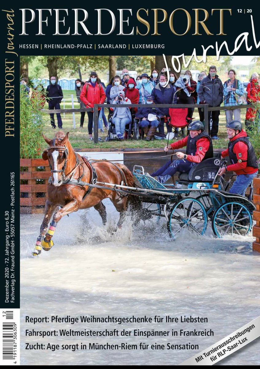 Really pleased to see one of our photos from last months FEI Driving Single Horse World Championships at Pau France on the cover of Pferdesport December edition. More great images like this at swingletree.photography
