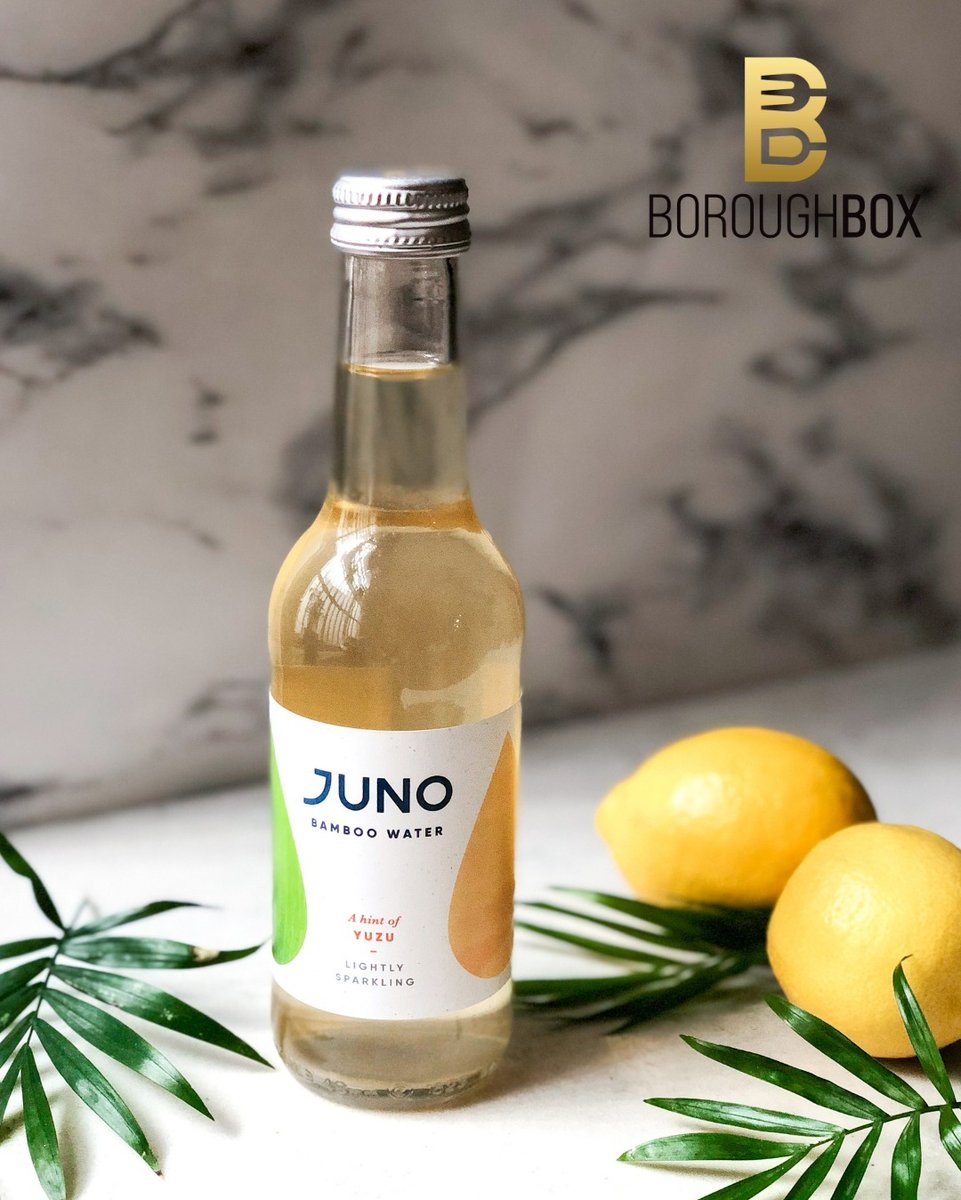 Switch up your old drinks choice and try Juno!  🌟

A premium sparkling Bamboo Water, with a refreshing hint of yuzu. Naturally rich in antioxidants &amp; active minerals. Sugar-free. Made in the UK.

Now available on @boroughbox.