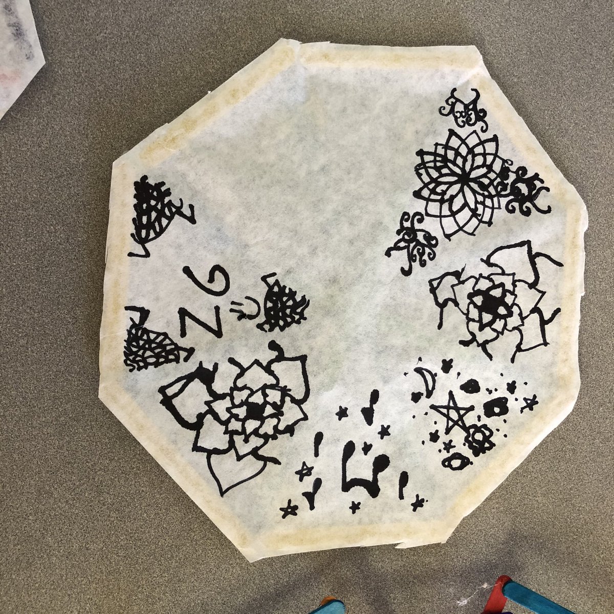 CASpanish1's tweet photo. We are a little late for the kite festival in Guatemala, but Spanish 1 students enjoyed making barriletes with Ms Litvak.  Stop by tomorrow to see how they turned out! https://t.co/qKEcxbIPfH
