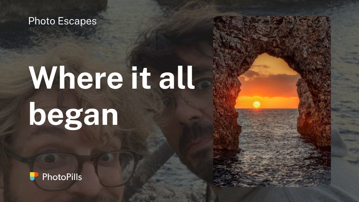 Believe it or not, everything began with this photo. In 2013, before the official PhotoPills launch, we tested the app planning a photo we had never seen before: the sun setting through a natural arch in Menorca. This is the story behind the shot 🤓 👉 youtu.be/CLIq8AUIpGI