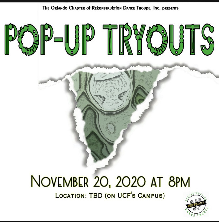 Reko_Orlando's tweet photo. Do you think you have what it takes to be down with DHATT? We will be having a pop-tryout November 20 at 8 pm 💚 It will be $5 - use the link in our bio to register 💚🖤 Don’t forget to bring water and to wear a mask #ucf21 #ucf22 #ucf23 https://t.co/5EUXVcmysp