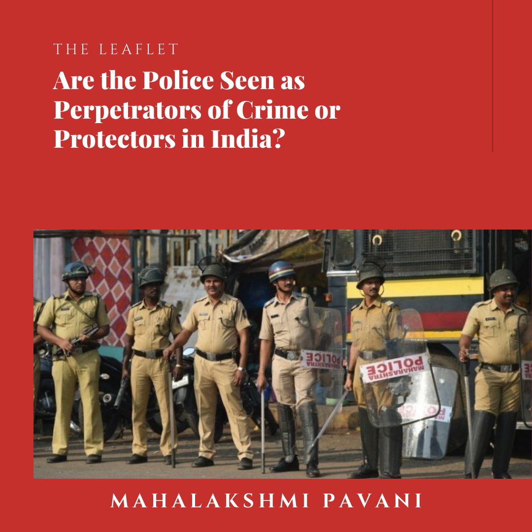TheLeaflet_in's tweet photo. Are the Police Seen as Perpetrators of Crime or Protectors in India?
writes @Adv_Mahalakshmi
Read more #LibkInBio
#TheLeaflet #ConstitutionFirst https://t.co/jSrbDLfYu4