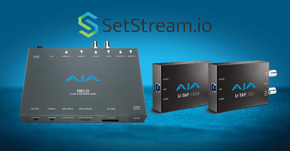 AJAVideo's tweet photo. AJA HELO and U-TAP are now recommended hardware solutions for https://t.co/gcKMuuwiPk’s live-streaming cloud delivery platform! Learn more and get started here: https://t.co/fO6Gd2KqLj https://t.co/dVoCJTc0xm