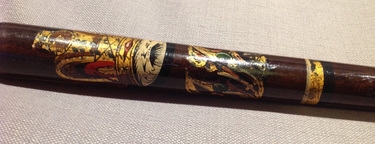 Loved the #Histday20. As promised here is the truncheon with a closeup of the painting. Think it's from mid-1800 & issued to a Special Constable in Greenock. ⁦@ihr_history⁩ ⁦@SenateHouseLib⁩