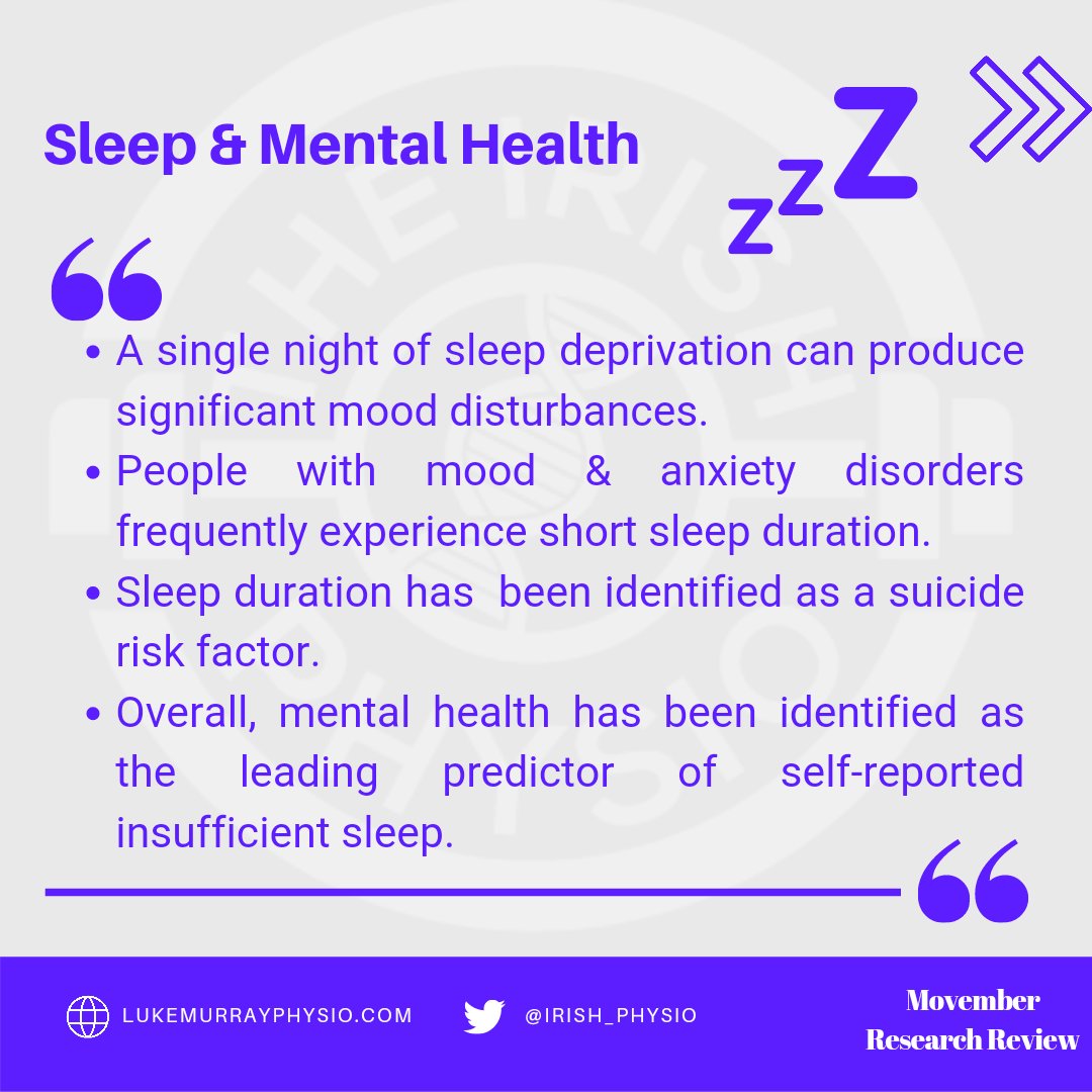 Put a post together on sleep and mental health. I lost sleep making it. 