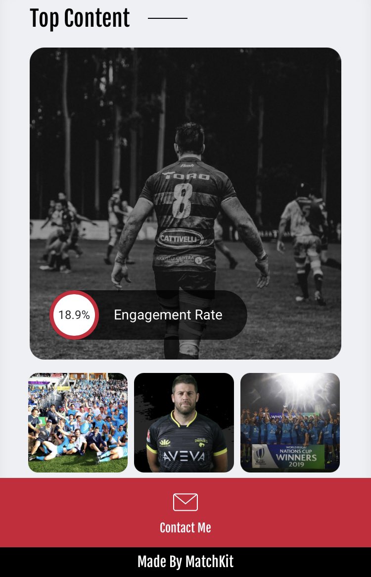 YourMatchKit's tweet photo. Meet @dmagno89 

Uruguayan rugby player

View his profile here: https://t.co/av9fvv4iu1 

#MatchKit #MatchKitMeet #Rugby

@RugbyUruguay https://t.co/IyE4bJBe3G