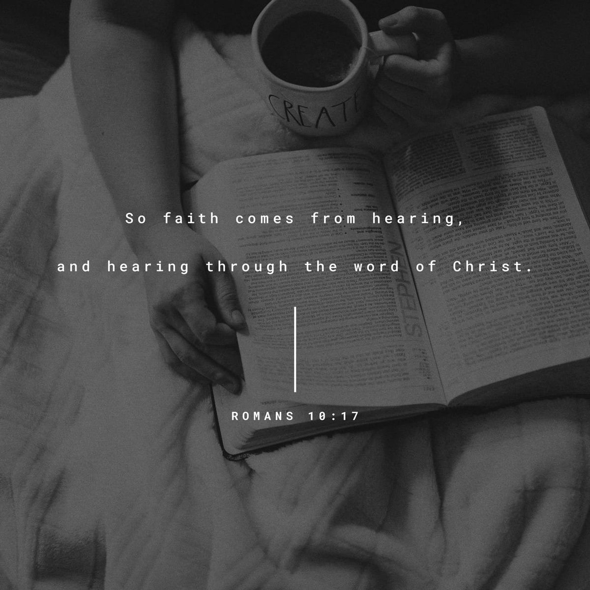 sam_tad's tweet photo. Consequently, faith comes from hearing the message, and the message is heard through the word about Christ.
Romans 10:17 NIV https://t.co/nUjCRBP56a