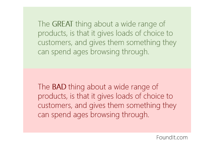 FoundIt_tm's tweet photo. Range versus Relevance! How do you keep balance?
#ecommerce #retail #customerexperience #merchandising #conversion https://t.co/RBEaqIXnII