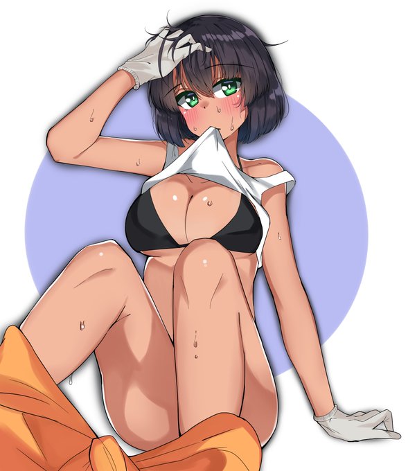 #ガルパン
今週は暑いので涼しげなホシノをば 