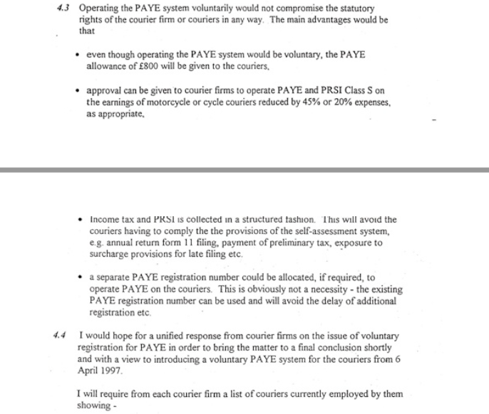 Revenue denies they entered into a bespoke agreement.I will post this bespoke arrangement now -