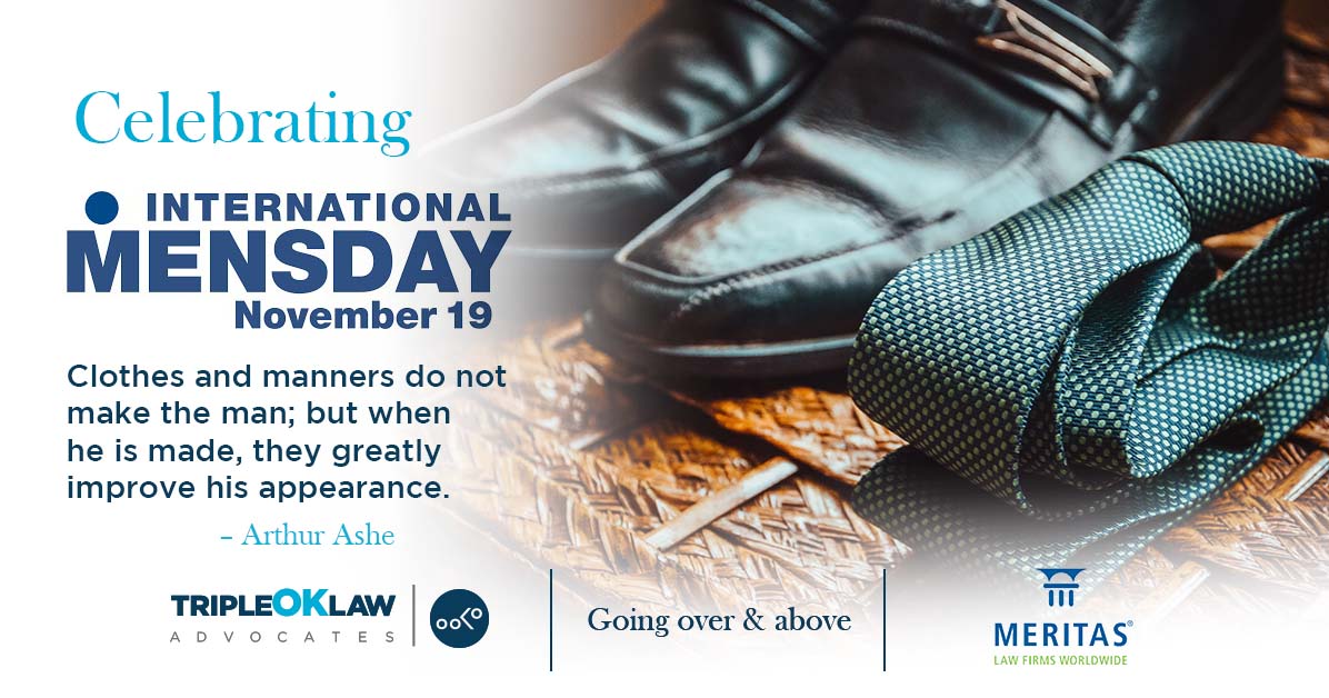 TripleOKLawLLP's tweet photo. As we mark November and encourage better health for men and boys, we take today to celebrate the gentlemen who lead by example. Happy #InternationalMensDay2020.
#TripleOKLawLLP #menshealth #legalpracticeKE https://t.co/6iaEvauhwW