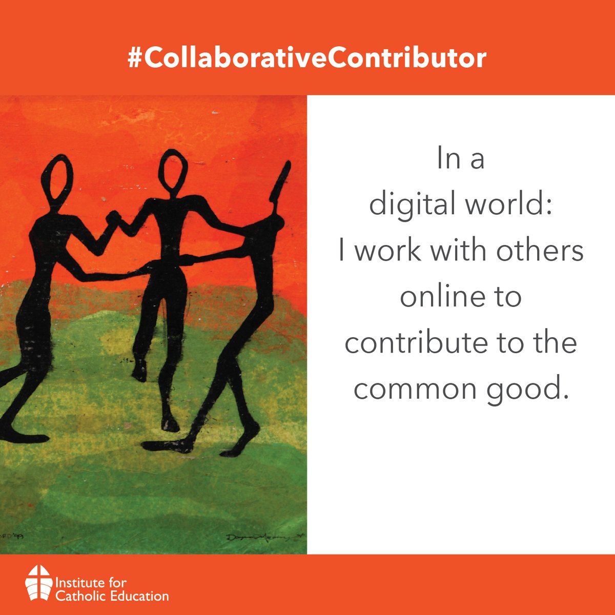 ICEontario's tweet photo. Thinking about #DigitalCitizenship this week. Our Psalm today says we should sing our praises to God – singing all together! Ps 149 How can I be a #CollaborativeContributor like a choir that sings together?  Check out our poster online https://t.co/g9AAnLS4Mj https://t.co/aPTxizPnHy
