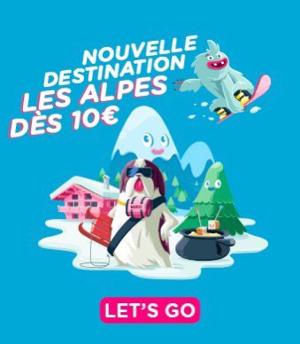 On a bien besoin de se projeter... Nous ouvrons aujourd’hui à la vente une nouvelle offre low price #SNCF à destination des Alpes. 
Le 17 décembre, Bourg Saint-Maurice sera possible en <a href="/OUIGO/">OUIGO</a>, à partir de 10€ par adulte et 5€ les enfants. 😷
▶️vente sur Ouigo.com