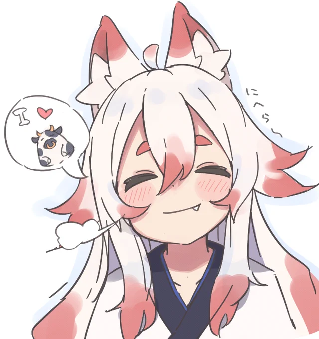 描いてもらってご機嫌 