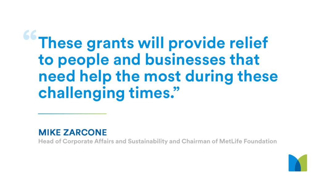 As part of a $25 million commitment to the global response to COVID-19, MetLife Foundation is providing $4 million in grants to support COVID-19 relief efforts for low-income people and small businesses across the U.S. Read more here: https://t.co/fxWOavuaRr https://t.co/thmPPvzoph