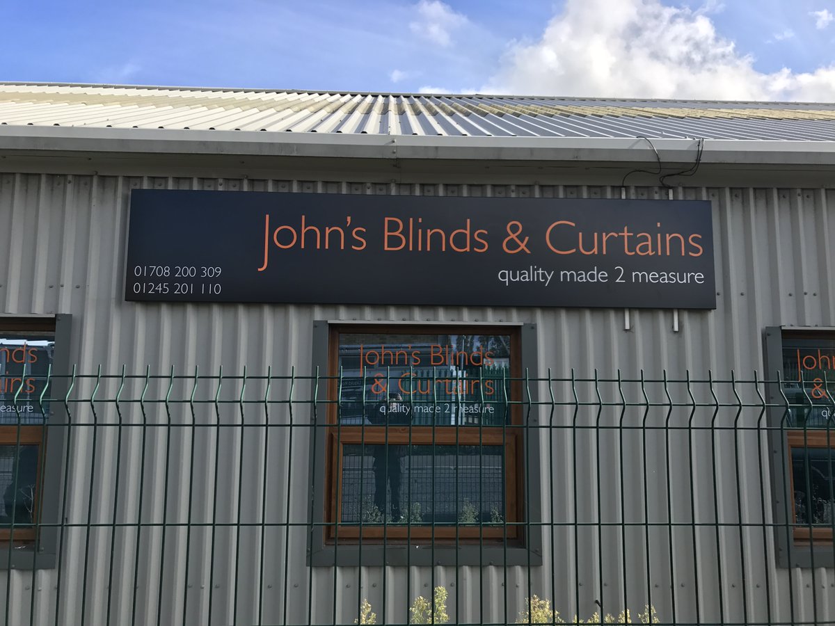 SXBasildon's tweet image. Aluminium sign tray with cut acrylic to face for Johns Blinds &amp;amp; Curtains in #Wickford #Essex

#SignsExpressBasildon #BusinessSigns #OutdoorSigns