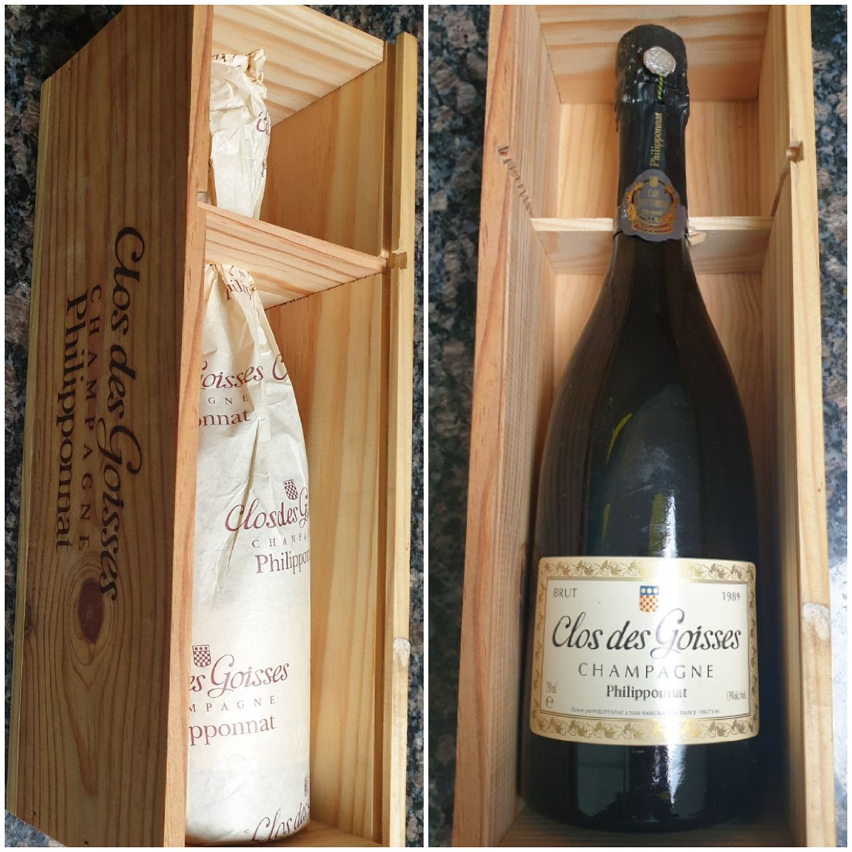 Bensbees's tweet photo. Sadly unable to have lunch at #LeGavroche @michelrouxjr today with my wife to celebrate 30 years together 🥰 - covid can't stop us enjoying this bottle of Champagne though 🍾 https://t.co/BpxOfXETpj